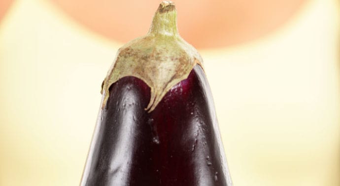 gerecht aubergine